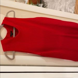Bright red Jcrew sweater tank